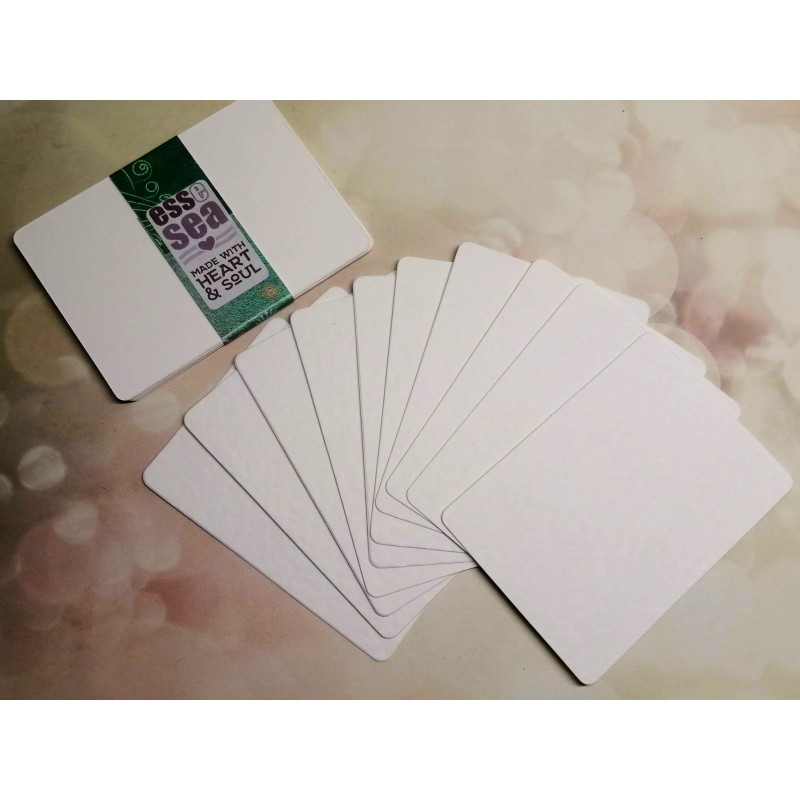 25 ACEO / ATC Blank Mini Artist Trading Cards Plain with Rounded Corners 2.5"x3.5"