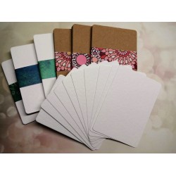 25 ACEO / ATC Blank Mini Artist Trading Cards Plain with Rounded Corners 2.5"x3.5"