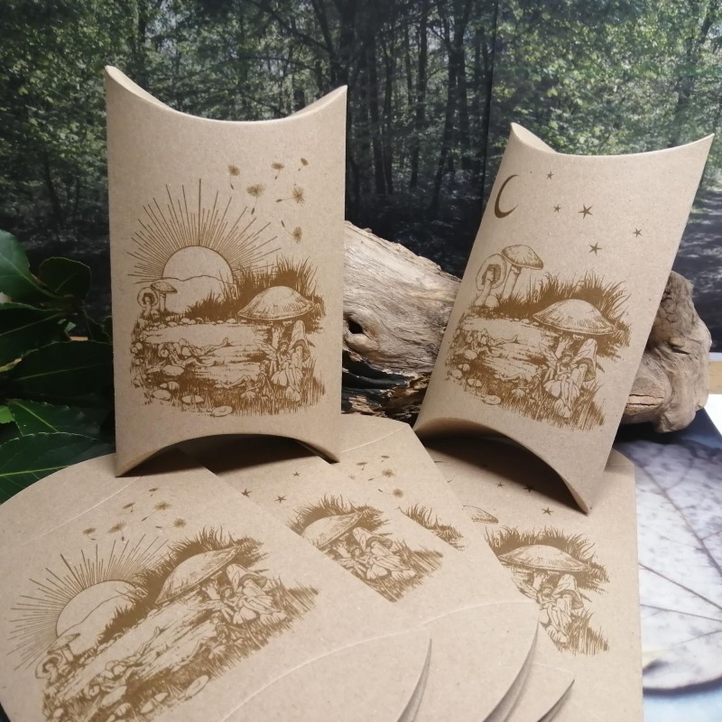 Whimsical Mushroom Pillow Boxes for Small Gifts or Favours (6pcs)