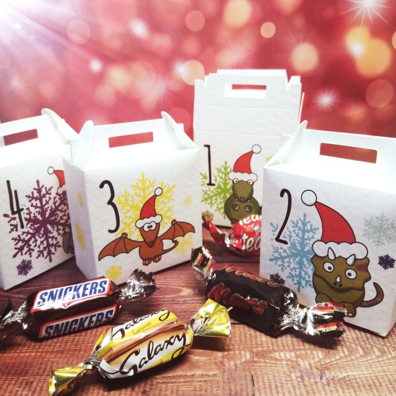 POPOYU Christmas Advent Calendar Boxes Empty,2024 Empty Advent Calendar