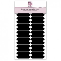30 Small Decorative Blackboard Labels Chalkboard Stickers (50mmx12mm)