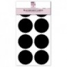 8 Starburst Blackboard Labels Chalkboard Stickers (50mm)