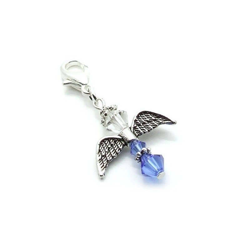 Guardian Angel - Something Blue Bridal Bouquet or Garter Charm