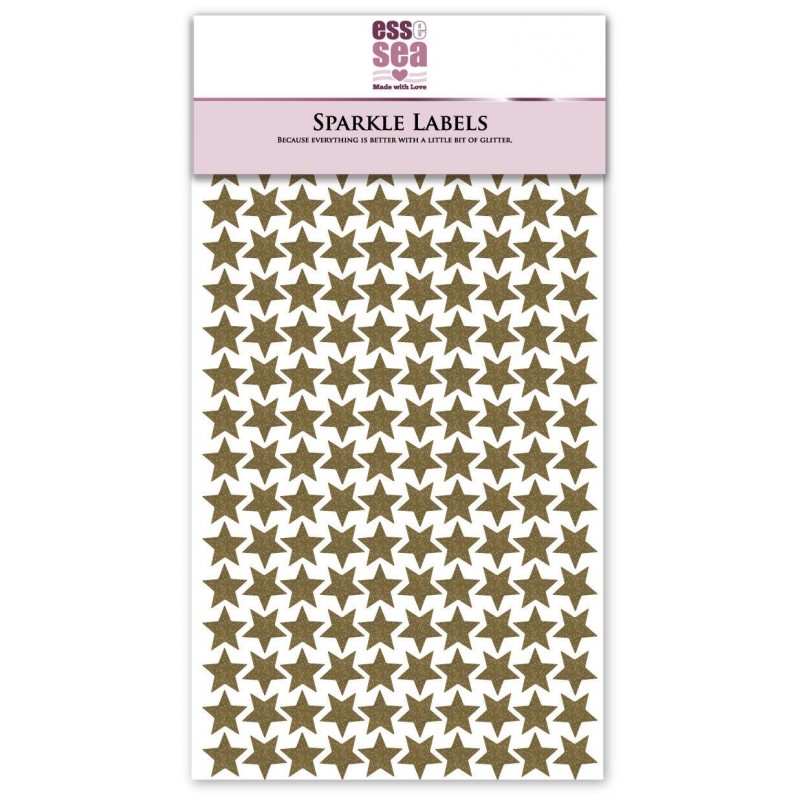 Mini Star Sparkle Stickers Non-Shed Glitter (12mm x 12mm, 180pcs)