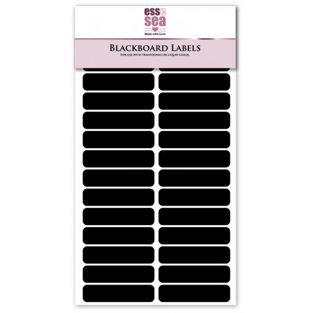 30 Small Blackboard Labels Herb & Spice Jar Chalkboard Stickers (50mm x 12mm)