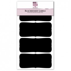 4 Large Ornate Blackboard Labels Chalkboard Stickers (100mm x 45mm)